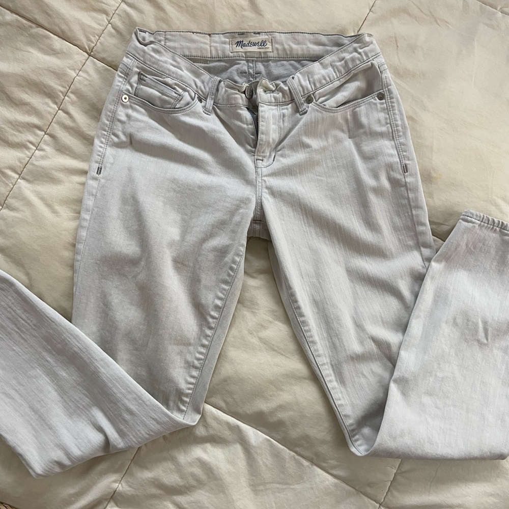 Madewell jeans, size 26 white/light blue